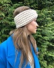 opaski do włosów Opaska wełniana handmade jasnobeżowa marshmallow  100% wełna 2