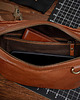 torby i nerki męskie Duża Brązowa Saszetka Nerka Crossbody skóra naturalna vintage B-FB1G 3