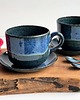 filiżanki Filiżanka ceramiczna  z łyżeczką  Zestaw dla dwojga 3