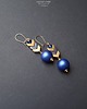 kolczyki szklane Hematytowe szewrony urocze długie modne kolczyki w stylu boho handmade 5