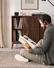 komody i szafki TONN 101 HIGH - szafka pod gramofon, lite drewno orzechowe 6