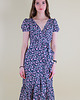 sukienki midi damskie Sukienka zakładana midi kwiatki NADIA 1