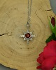 wisiory Mały wisiorek róża wiatrów czerwony karneol wire wrapping 4