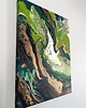 obrazy DUCH LASU V Abstrakcja ręcznie malowany 40x50 cm 2