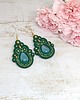 kolczyki soutache Zielone kolczyki sutasz - kolekcja Thalia 2