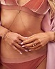 bransoletki ze szkła Bransoletka z pierścionkiem potrójna Shining Beige 1