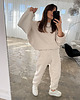 bluza bez kaptura damska Bluza Grounded light mocca melange 5
