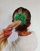 gumki do włosów Gumka jedwabna, scrunchie, frotka zielona trawka MIDI 5