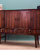 komody i szafki Highboard palisandrowy, duński design, lata 70 3