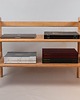 regały i półki Regał z litego drewna z półkami  Mid Century Modern   styl retro 2