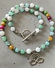 chokery Tęczowy choker z jadeitami 2