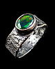 pierścionki srebrne Pierścionek Czarny opal r. 19 4