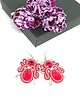 kolczyki soutache Czerwono-srebrne kolczyki sutasz - kolekcja Angel 2