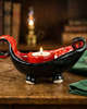 świeczniki i świece Świecznik, kaganek ceramiczny - Żar 5