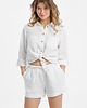 szorty damskie Lniane spodenki BLOOM pure white 1