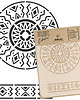 tapety i naklejki ścienne Szablon malarski wielokrotny AFRICAN CRAFT MANDALA 1