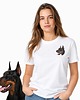 t-shirt damskie T-shirt z haftem DOBERMAN 2