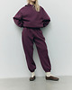 bluza z kapturem damska Bluza Patchouli mauve wine z kapturem 2