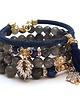 bransoletki z kamieni naturalnych Dark blue and grey vol. 12 - set /26.09.24/ 3