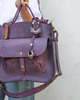 torby na ramię Oryginalna skórzana torebka w śliwkowym kolorze od LadyBuq Art 2