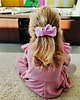 spinki i klamry do włosów Scrunchie spinka klamra jedwabna pudrowy róż 5