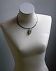 chokery surowy cytryn z listkiem -obroża - choker  6