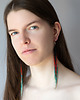 kolczyki szklane Boho Beauty - długie kolczyki w kolorze morskim i czerwonym 3