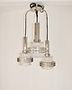 lampy wiszące Lampa wisząca Modern, lata 70, metal i szkło, 3xE27 4