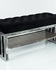 ławki Ławka Metalowa Loft Siedzisko Pikowane Czarny LPM-13 1