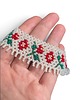 kolie Łemkowska krywulka Kwiatowy ornament, naszyjnik koralikowy handmade 4