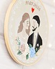 Ślub - inne Personalizowana pamiątka ślubna, haft w tamborku 5