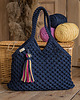 torby na ramię Makramowa torebka Beach Bag M granat 7