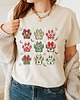 t-shirt damskie Koszulka  z nadrukiem  Merry Pawmas 2