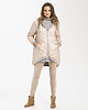 kurtki damskie Kurtka puchowa Caramella Look 817 pudrowa 3