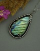 wisiory Duży wisior labradoryt wire wrapping 2