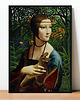 plakaty Plakat Fine Art giclee kolaż DAMA Z T.REXEM 5