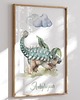 obrazy i plakaty do pokoju dziecięcego Dinozaur  Ankylozaur- Plakat do Pokoju Dziecka 3