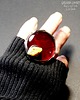 pierścionki - różne Rubinowy pierścień Magiczny ze szkła ręcznie przetopionego PREZENT  handmade 5