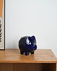 figurki i rzeźby Granatowa świnka skarbonka, niemiecki design, lata 70, produkcja: West Germany 6