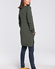 bluza bez kaptura damska Bluza - tunika- militarno zielona (B-101) 2
