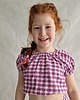 spodnie dla dziewczynki Komplet w krateczkę 1