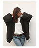 kardigany damskie Grafitowy kardigan oversized  merino bulky 4