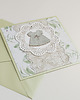 kartki scrapbooking Pamiątka Chrztu świętego z szatką 1