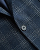 marynarki męskie marynarka męska mantova granatowa w kratę slim fit 3
