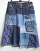 spódnice maxi Patchworkowa spódnica jeans r.48 1