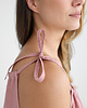 sukienki midi damskie Lniana Sukienka FLORA MIDI dusty pink 3