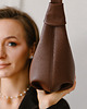 torby na ramię MOON BAG - skórzana torebka - brąz klasyczny 4