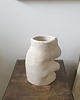 wazony Wazon  rzeźba Fluxo kremowy duży ceramika wys 20 cm 3