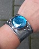 bransoletki wire wrapping Na niebiesko - bransoletka regulowana 2
