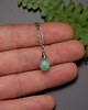 wisiory Delikatny naszyjnik kropla amazonit wire wrapping 2